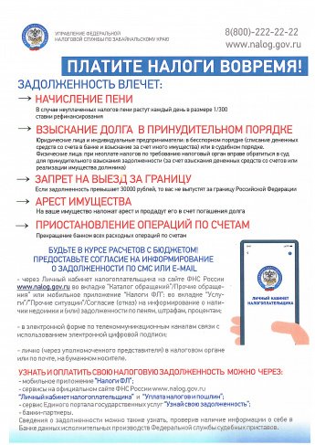 Уплата имущественных налогов
